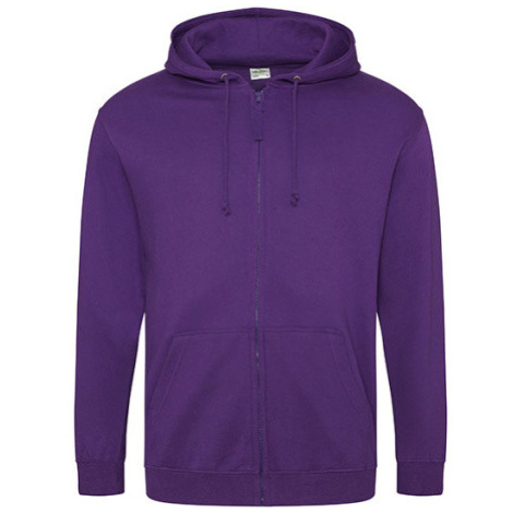 Just Hoods Pánská mikina na zip JH050 Purple