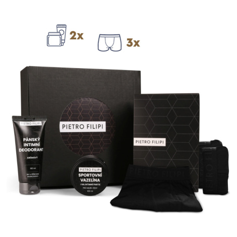 Pánská dárková sada 3PACK boxerky a kosmetika Pietro Filipi (5PAJK2)