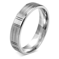 L´AMOUR snubní ocelový prsten 5mm