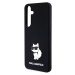 Karl Lagerfeld Liquid Silicone Choupette NFT Zadní Kryt pro Samsung Galaxy S24+ Black