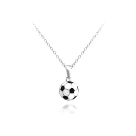 Stříbrný náhrdelník fotbalový míč JMAD0018SN38