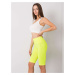 NEONOVĚ ŽLUTÉ BIKER SHORTS -YELLOW Limetková