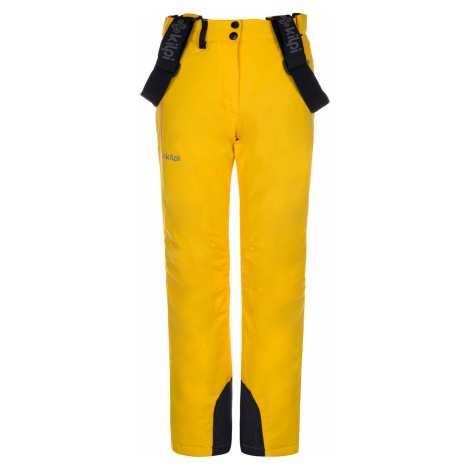 Kilpi ELARE-JG Dívčí lyžařské kalhoty LJ0007KI Žlutá