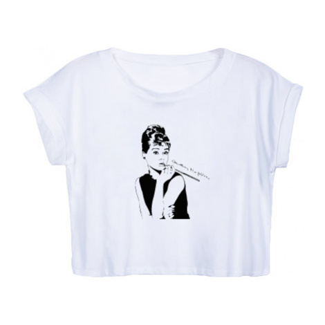 Dámské tričko Organic Crop Top Audrey Hepburn | Modio.cz