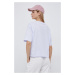 Bavlněné tričko New Balance WT13561SIY fialová barva