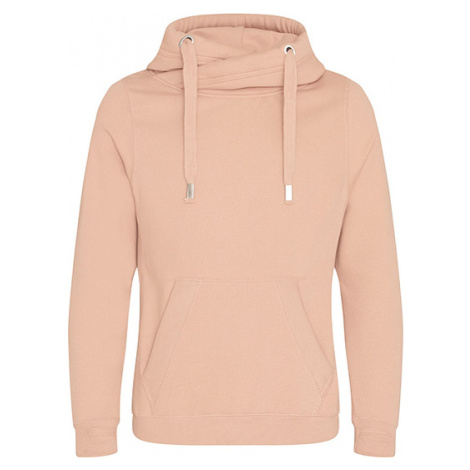 Just Hoods Robustní unisex mikina klokanka bez zipu se zkříženým límcem