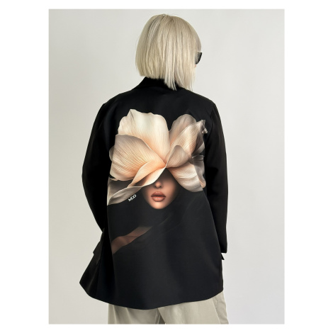 Černé sako FLOWER Miss City official