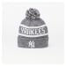 Čepice New Era New York Yankees Jake Bobble Knit Beanie Hat Black/ White