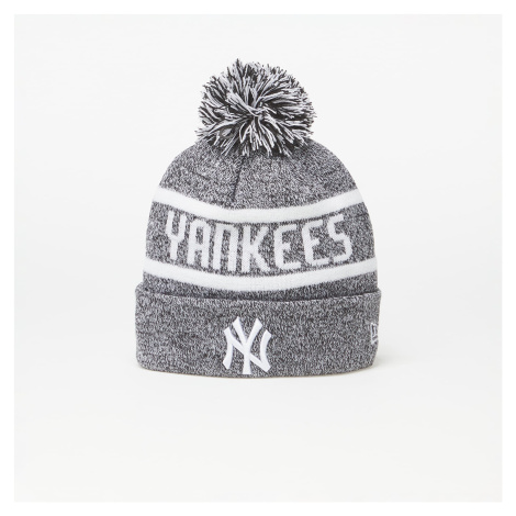 New Era New York Yankees Jake Bobble Knit Beanie Hat Black/ White
