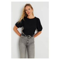 Cool & Sexy Women's Cress Blouse Black