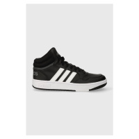 Dětské sneakers boty adidas Originals HOOPS 3.0 MID K černá barva