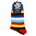 Meatfly ponožky Regular Stripe socks - S19 Triple pack | Mnohobarevná