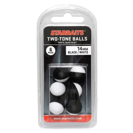 Starbaits Pěnová Nástraha Two Tones Balls 14mm 6ks - oranžová/žlutá