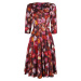 H&R London Šaty s kolovou sukní Amaya Šaty vícebarevný