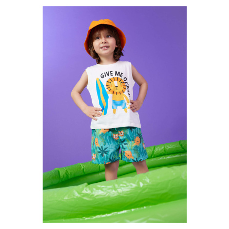 DEFACTO Baby Boy Tropical Patterned Sea Shorts