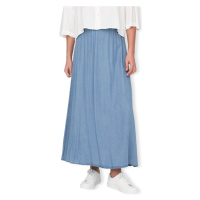 Only Pena Venedig Long Skirt - Medium Blue Denim Modrá