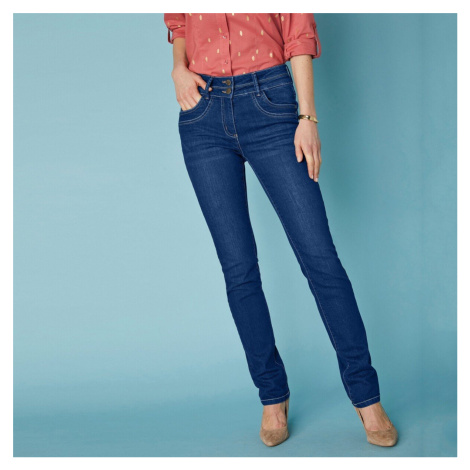Rovné strečové džíny v sepraném vzhledu Blancheporte