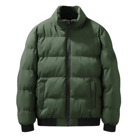 Pánská zateplená bunda s kapucí a vatovanou vložkou