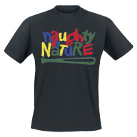 Naughty by Nature Classic Colourful Logo Tričko černá