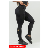 NEBBIA Women's sports leggings with INTENSE Mesh Gold/gold mesh