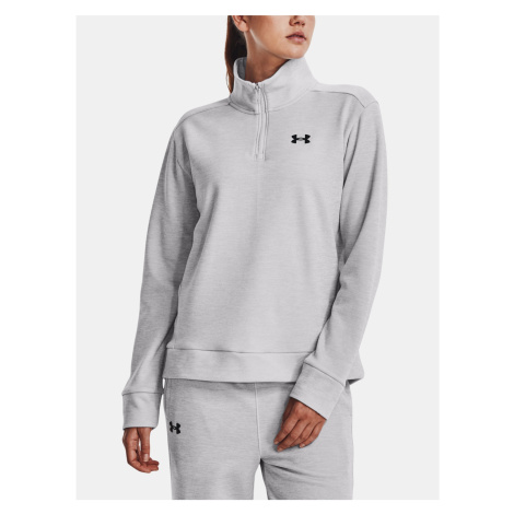 Světle šedá dámská mikina Under Armour Fleece QZ