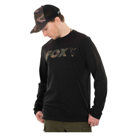 Fox triko long sleeve black camo t shirt