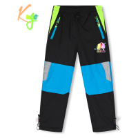 Chlapecké šusťákové kalhoty, zateplené - KUGO DK7128, černá Barva: Černá