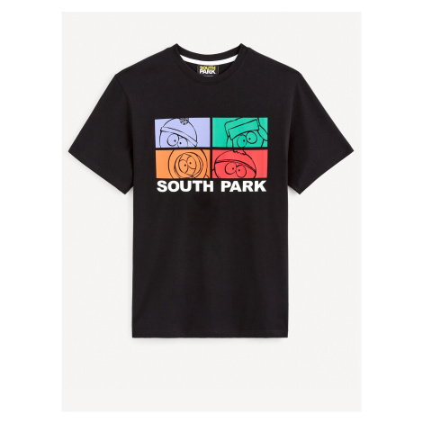 Černé pánské tričko Celio South Park