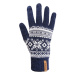 KAMA R108 pletené merino rukavice, tm. modrá