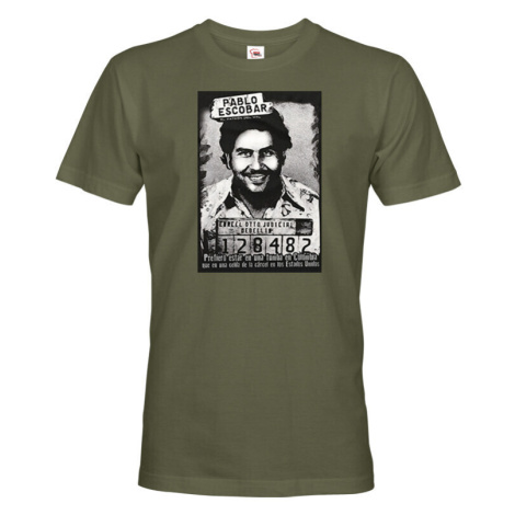 Skvělé retro triko s potiskem Pabla Escobara - pánské retro triko BezvaTriko