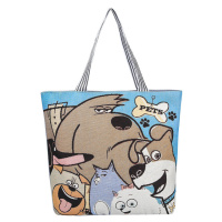 Plátěná taška přes rameno Crazy dogs