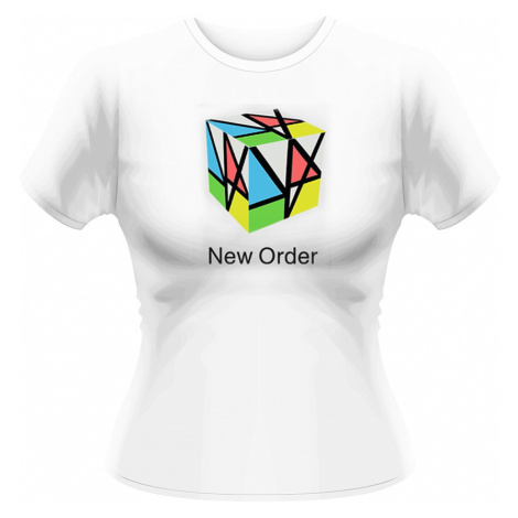 New Order tričko, Rubix White, dámské PLASTIC HEAD