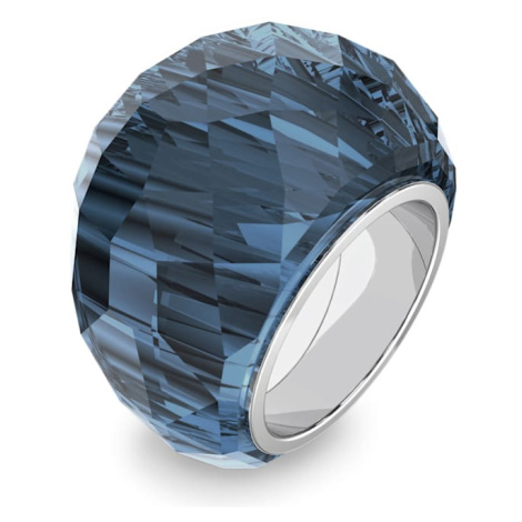 Swarovski Masivní prsten s modrým krystalem Nirvana 547437