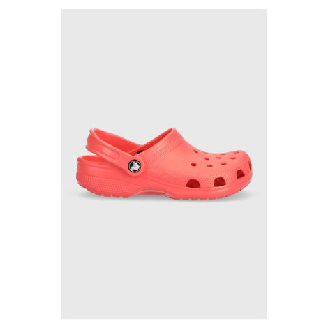 Pantofle Crocs CLASSIC KIDS CLOG červená barva