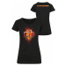 Rammstein tričko, Lava Logo BP Black, dámské