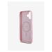 Guess PU Grained 4G Small Metal Logo MagSafe Zadní Kryt pro iPhone 16 Pink