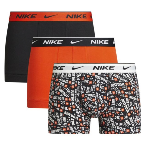 Nike EDAY COTTON STRETCH Pánské boxerky, oranžová, velikost