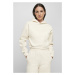 Ladies Short Oversized Sweat Hoody - whitesand