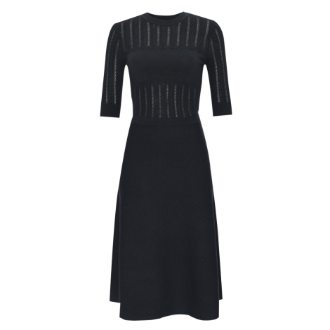 Šaty dkny l/s sweater dress black