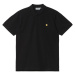 TRIKO CARHARTT WIP Chase Pique Polo S/S - černá