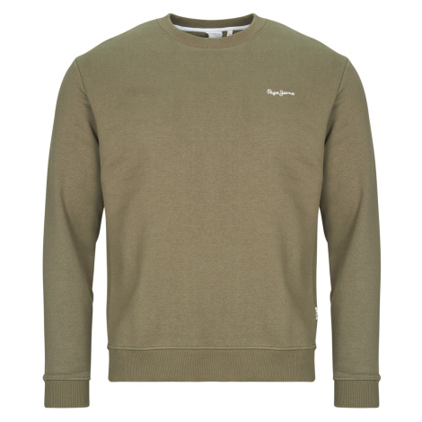 Pepe jeans MACBETH SMALL LOGO PLAIN CREW Khaki