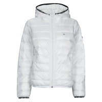 Tommy Jeans TJW QUILTED TAPE HOODED JACKET Bílá