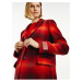 Červený dámský kabát s příměsí vlny Tommy Hilfiger