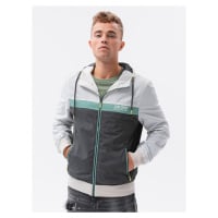 Ombre Men's windbreaker jacket with hood