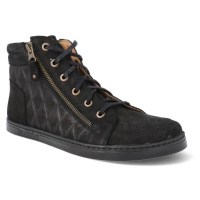 Barefoot kotníková obuv Peerko - Rex Coal černá
