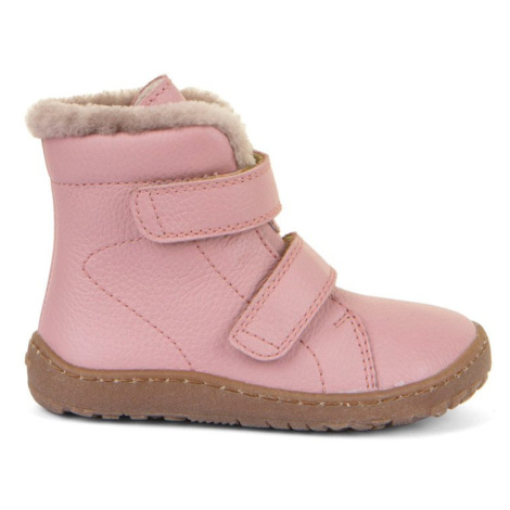 Froddo zimní barefoot boty Furry boot pink