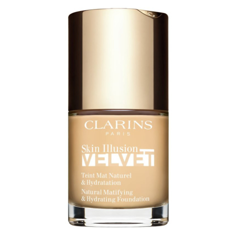 Clarins Skin Illusion Velvet tekutý make-up s matným finišem s vyživujícím účinkem odstín 100,5W