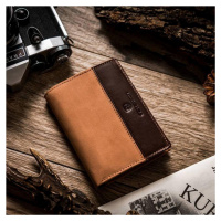 Pánská kožená peněženka Peterson PTN N4-SHS světle hnědá