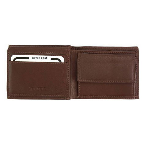 Otevírací kožená peněženka