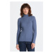 ROLÁK GANT STRETCH COTTON CABLE TURTLE NECK modrá